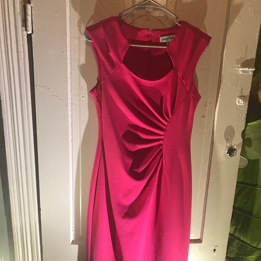 Ruched Pink Dress